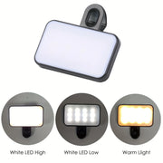 Rechargeable Clip-On Selfie Light