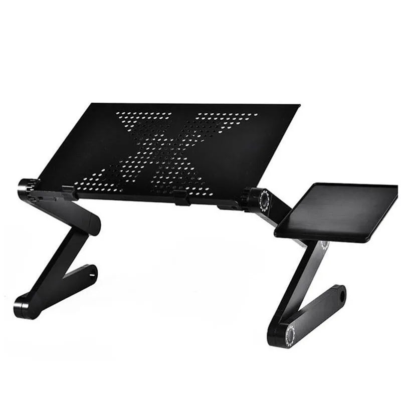 Aluminum Alloy Laptop Table Adjustable Portable Folding Computer Desk Students Dormitory Laptop Table Computer Stand Bed Tray