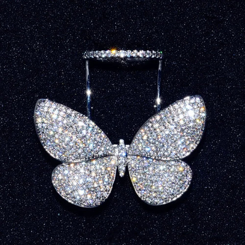 Butterfly Micro Pave Ring - view 2