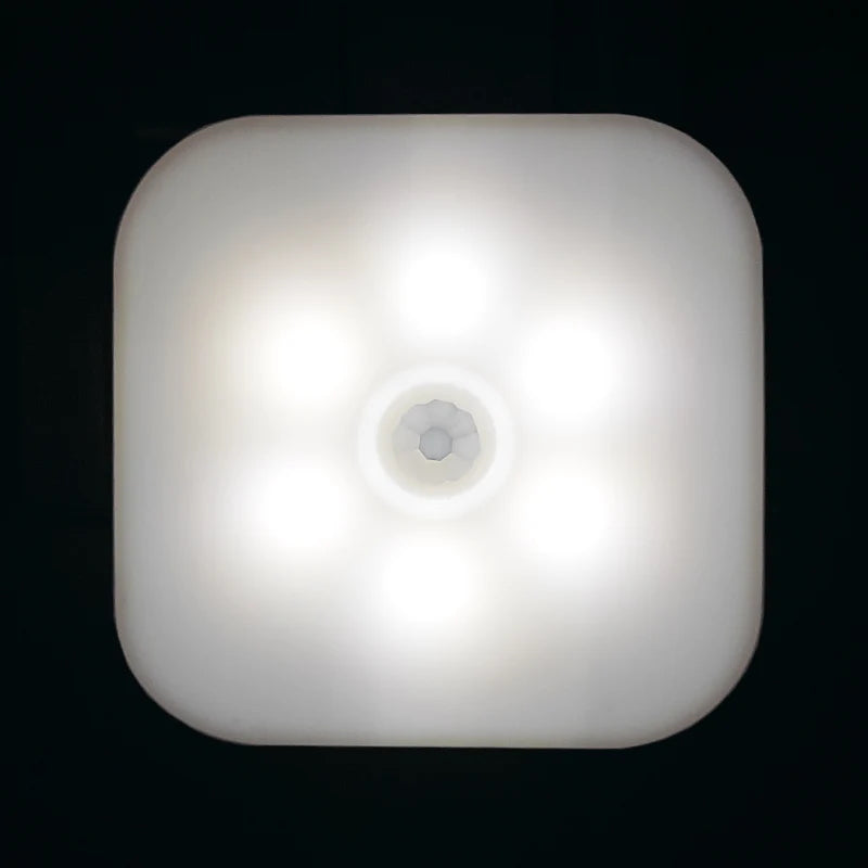 LED Night Wall Lamp Light With EU Plug Smart Motion Sensor Home Staircase Closet Aisle WC Bedside Lamp Hallway Pathway A11
