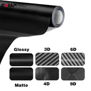 Carbon fiber vinyl wrap film for cars