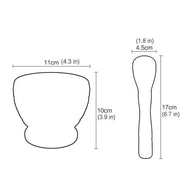 Manual Garlic Crusher Mortar And Pestle Multifunctional Spice Grinder Herb Medicine Grinding Bowl Kitchen Tool Set