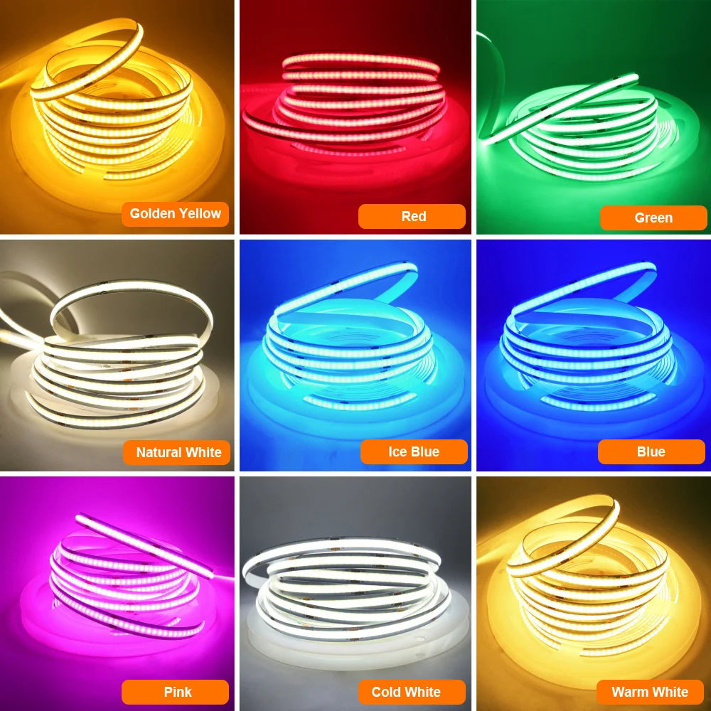 Flexible USB COB Light Strip