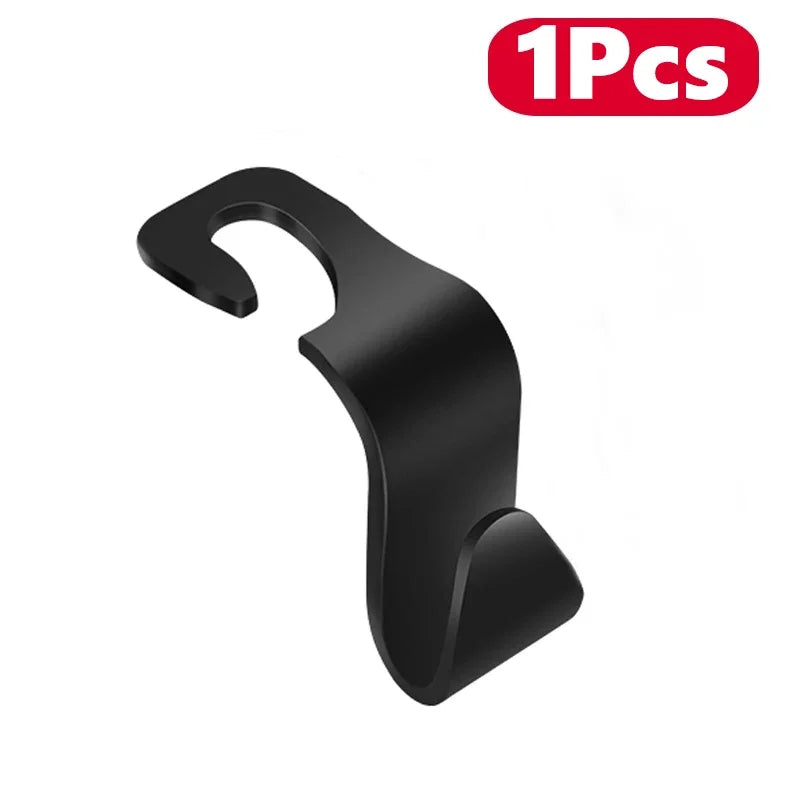4Pcs Hooks for Bags Car Clips Front Seat Headrest Organizer Holder Auto Fastener Hangers Car Storage Interior Accessories