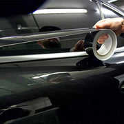 Glossy black chrome delete vinyl tape roll, view 5