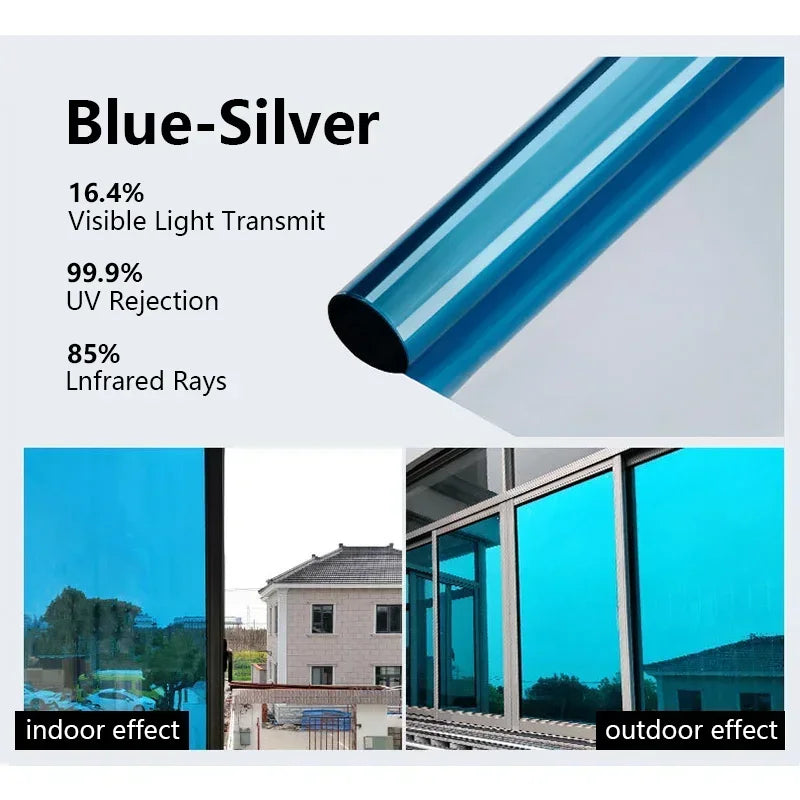 One-way mirror privacy window tint film, view 11