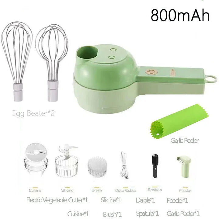 Wireless electric salad and veggie chopper, view 8