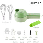Wireless electric salad and veggie chopper, view 8