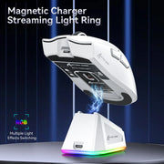 ATTACK SHARK X11 Rechargeable Gaming Mouse, PAW3311 Sensor, 800-22000 DPI, Wired 2.4GHz Bluetooth, Magnetic Charging Dock