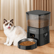 ROJECO Automatic Pet Feeder Button Version Auto Cat Food Dispenser Accessories Smart Control Pet Feeder For Cats Dog Dry Food