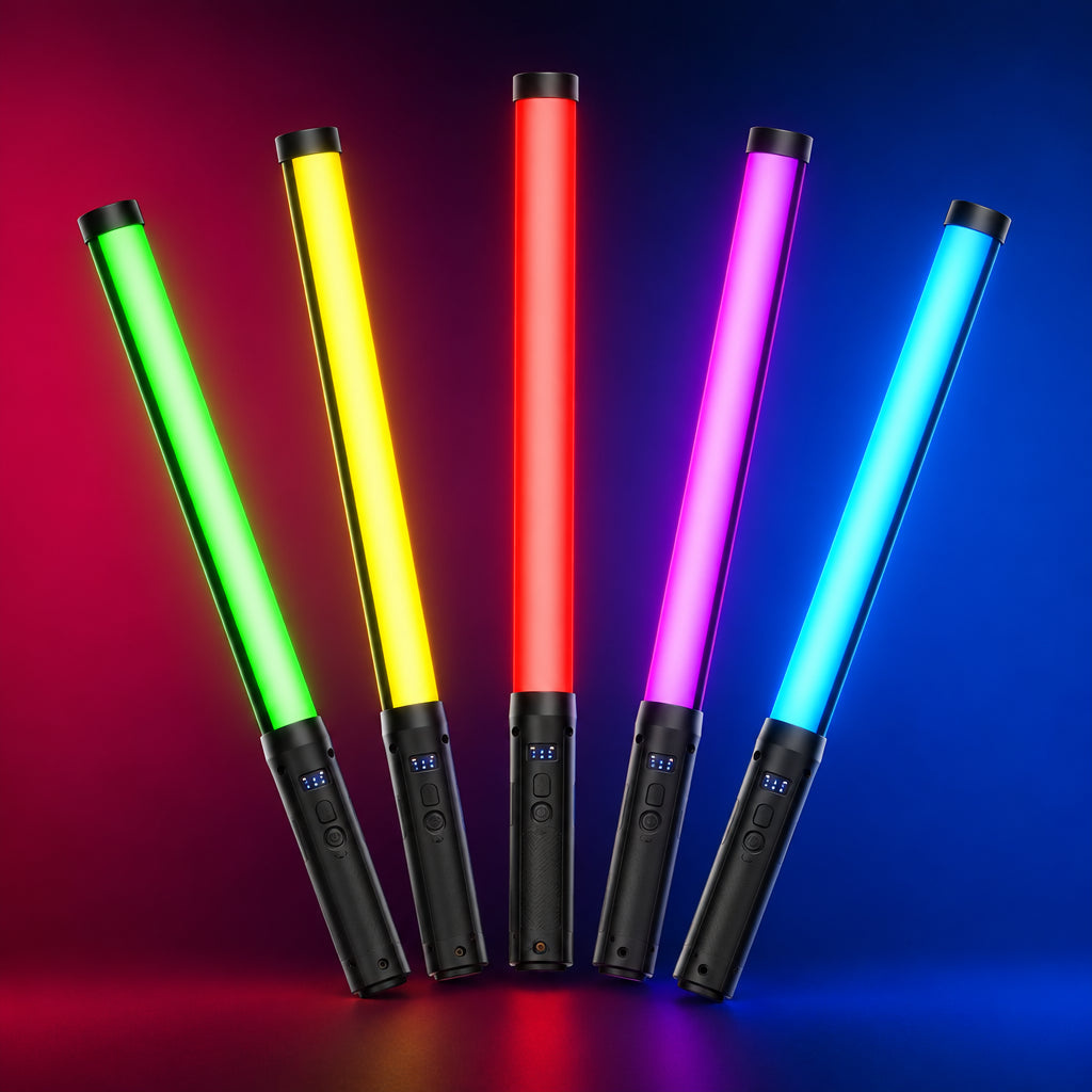Ulanzi VL119 Handheld RGB Colorful Stick Light 19.68 inch Handheld LED Light Wand CRI 95+ 2500K-9000K Photography Studio Lamp