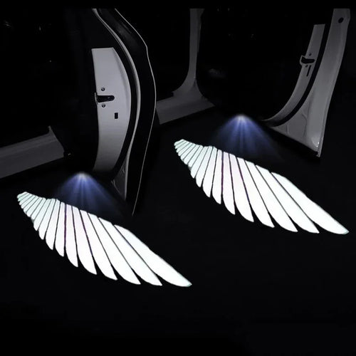 Angel wings car door projector welcome lights
