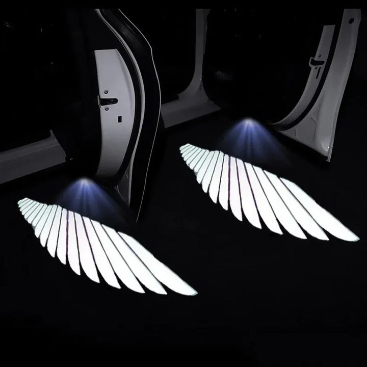 Angel wings car door projector welcome lights
