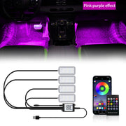Footwell RGB interior LED light strips for cars