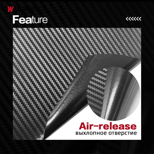 Carbon fiber vinyl wrap film for cars, view 2