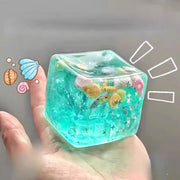Upgrade Squishy Ocean Blocks Stress Balls Autism Sensory Toys Stress Anxiety Relief Fidget Toys Maltose Water Ball Gifts Bulk