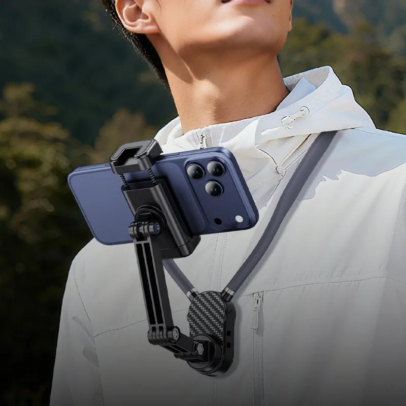 Silicone Magnetic Neck Halter Mobile Phone Holder for IPhone 16 15 14 13 for Huawei for Samsung FOR Xiaomi Selfie Stand Bracket