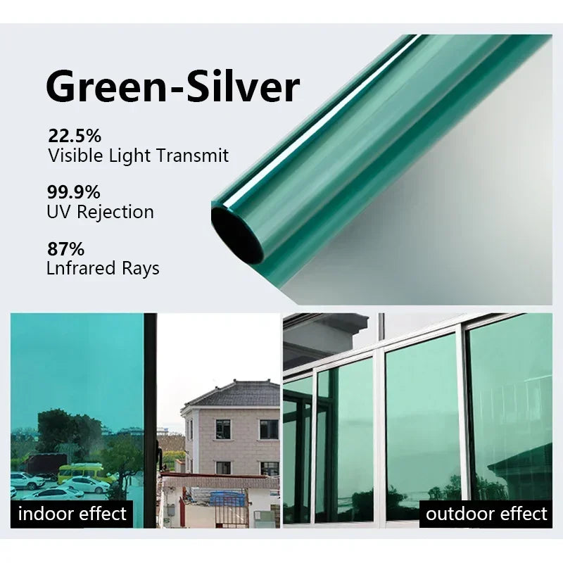 One-way mirror privacy window tint film, view 12