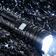 SUPERFIRE  36W High Power LED Waterproof Flashlight  With Wick 26650 Battery Powerful Indicator USB-C Tactical Hunting Lights