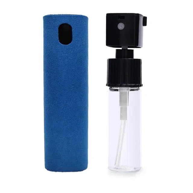 2in1 Microfiber Screen Cleaner Spray Bottle For Mobile Phone Ipad Computer Microfiber Cloth Wipe Iphone Cleaning Glasses Wipes