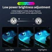 Footwell RGB interior LED light strips for cars, view 4