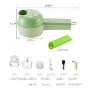 Wireless electric salad and veggie chopper, view 7