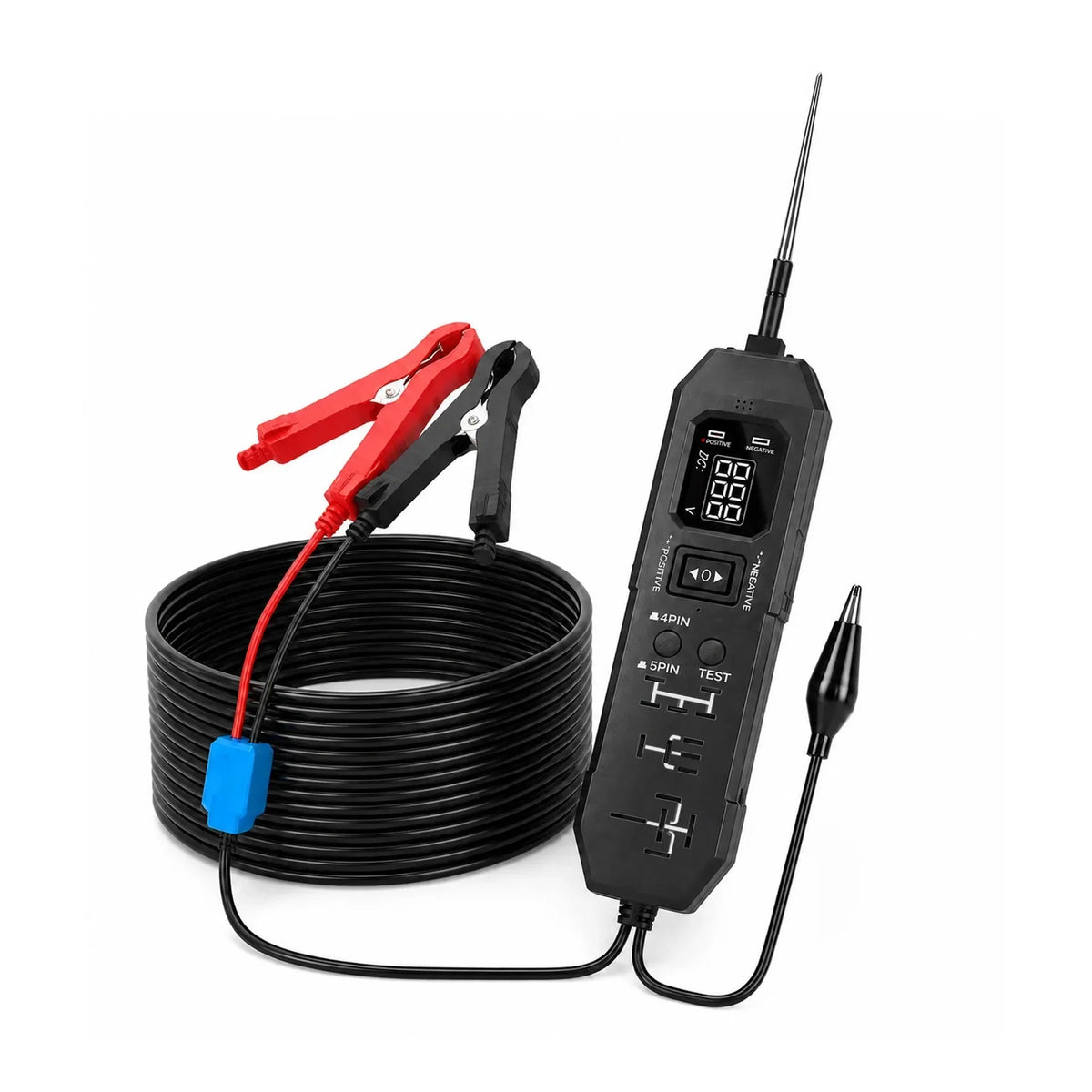Automotive circuit and relay tester with digital display, view 9
