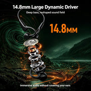 KEBIDUMEI Bluetooth 6.0 Air Conduction Earphones Sports Open-Ear Headphones Supports TF Card Outdoor Noise Reduction Headsets