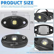 Underglow LED rock light kit for vehicles, view 6