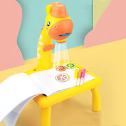 Kids LED Projector Drawing Table Toy Set Table Painting Board Desk Educational Learning Paint Tools Toys For Children