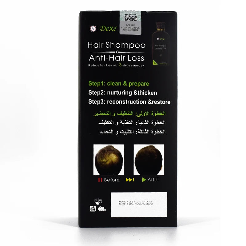 Dexe Professional hair growth Shampoo  Anti-hair Loss Chinese Herbal Hair Growth Product Prevent Hair Treatment for Men & Women