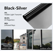One-way mirror privacy window tint film, view 7