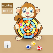 Educational Games Dart Board Baby Toy Stickey Ball Dart Indoor Sports Child Montessori Games for Children 3 to 7 Years
