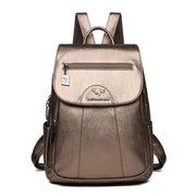 2024 New Women Leather Backpacks High Quality Female Vintage Backpack For Girls School Bag Travel Bagpack Ladies Back Pack