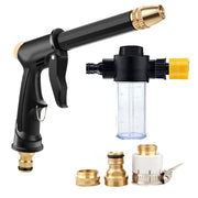 High-pressure garden hose jet nozzle spray gun