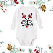 My First Christmas Newborn Baby White Long Sleeve Romper Cartoon Snowman Print Outfit Infant Baptism Bodysuit Clothes Xmas Gift
