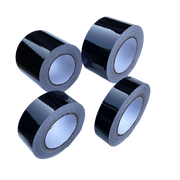 Glossy black chrome delete vinyl tape roll, view 6