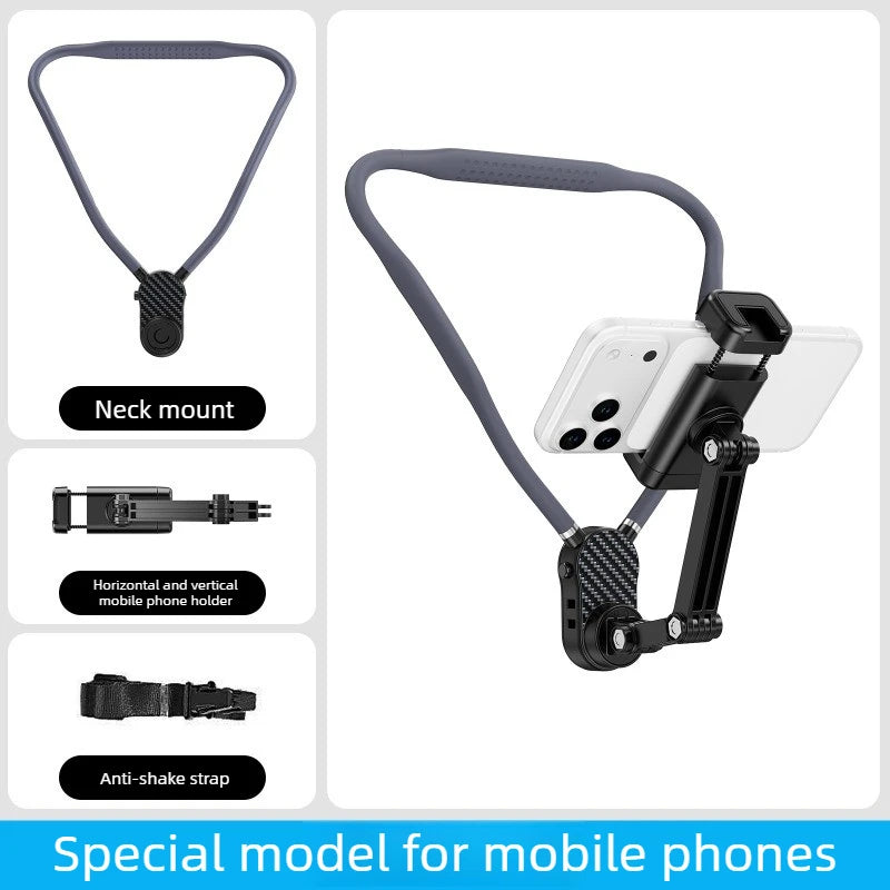 Silicone Magnetic Neck Halter Mobile Phone Holder for IPhone 16 15 14 13 for Huawei for Samsung FOR Xiaomi Selfie Stand Bracket