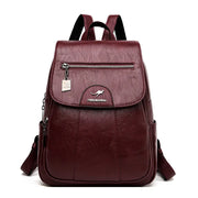 2024 New Women Leather Backpacks High Quality Female Vintage Backpack For Girls School Bag Travel Bagpack Ladies Back Pack