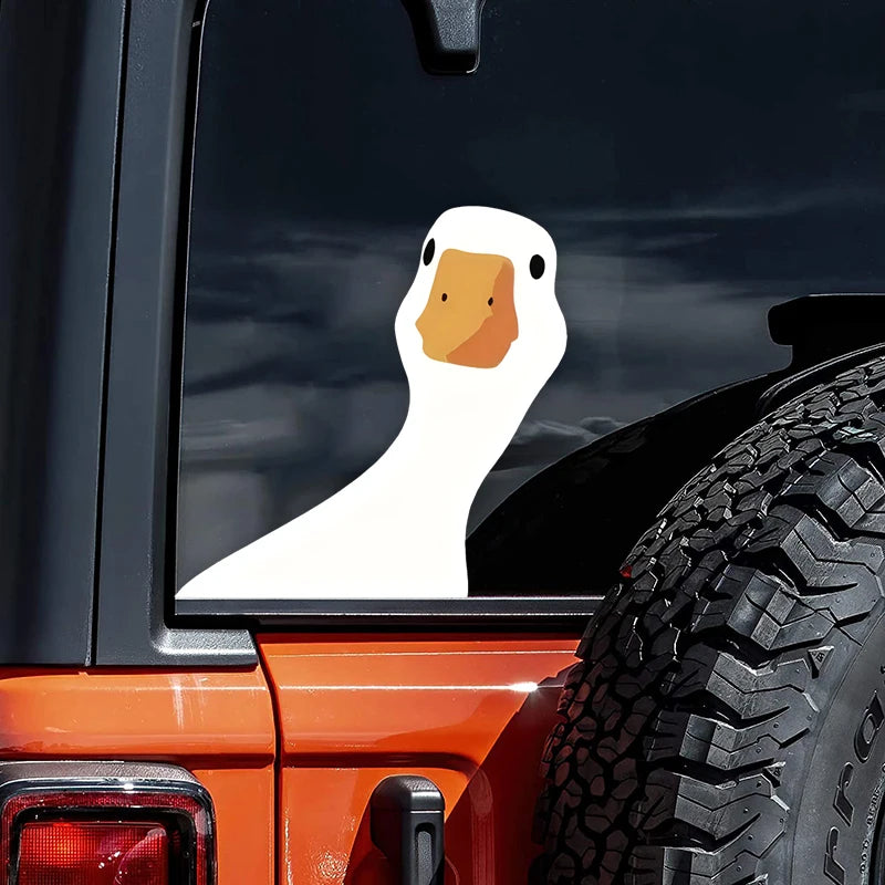 Rubber duck car window decal
