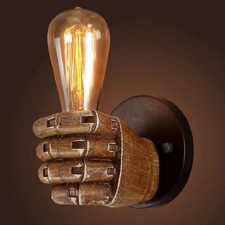 Sculptural Hand Wall Lamp