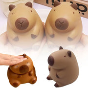 Capybara Slow Rebound  Squeeze Toy Kawaii Brown Squeeze Toys Cartoon Capybara Stress Relief Decompression Toys for Kid Best Gift