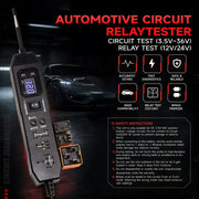 Automotive circuit and relay tester with digital display, view 6
