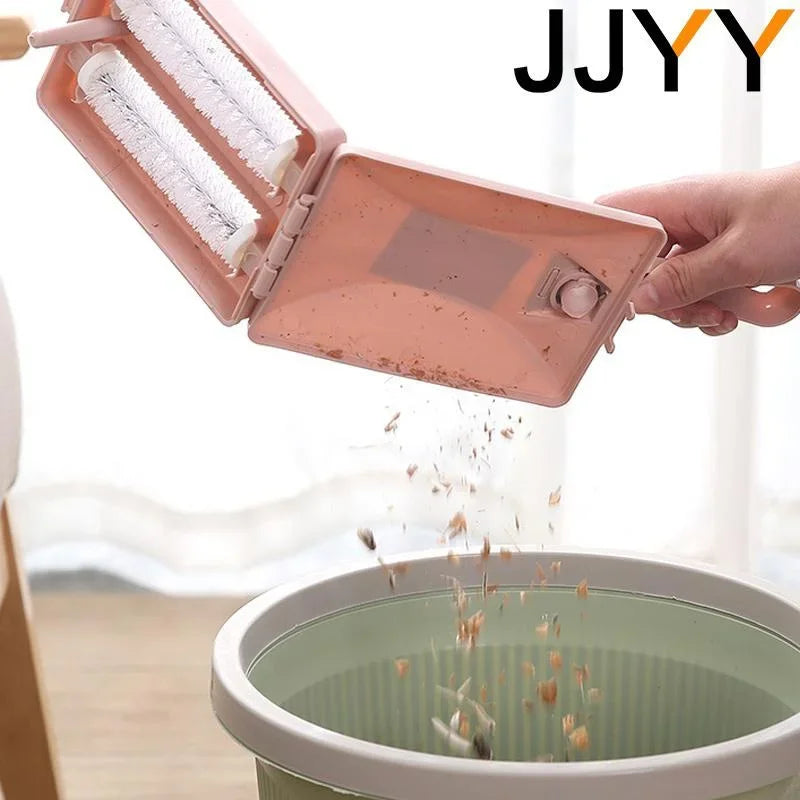 JJYY Handheld Carpet Sweeper Crumb Fur Brush Collector Roller Brush Home Pet Hair Remover Sofa Cleaning Dusting Brush
