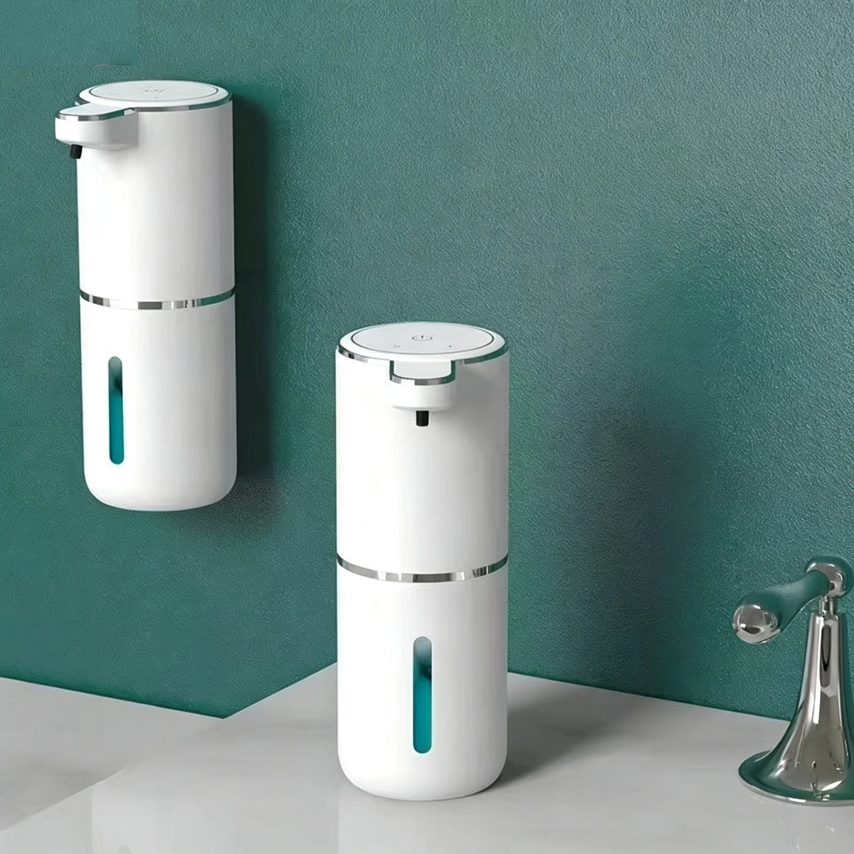 Intelligent Sensor Multi-Speed Contact-Free Wall-Mounted Vertical Hand Sanitizer Bubble Machine Rechargeable Soap Dispenser