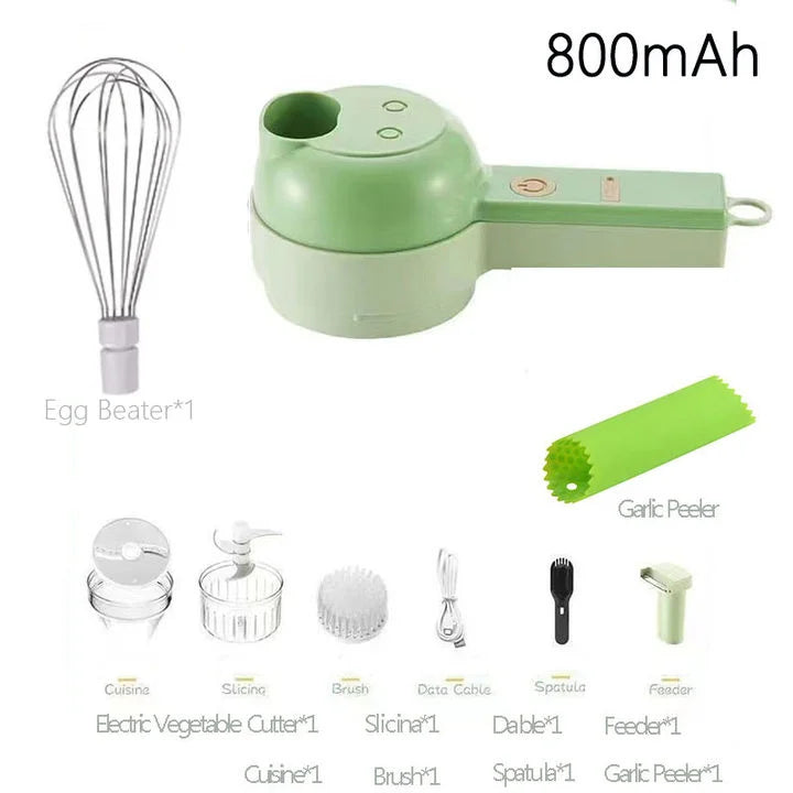Wireless electric salad and veggie chopper, view 9