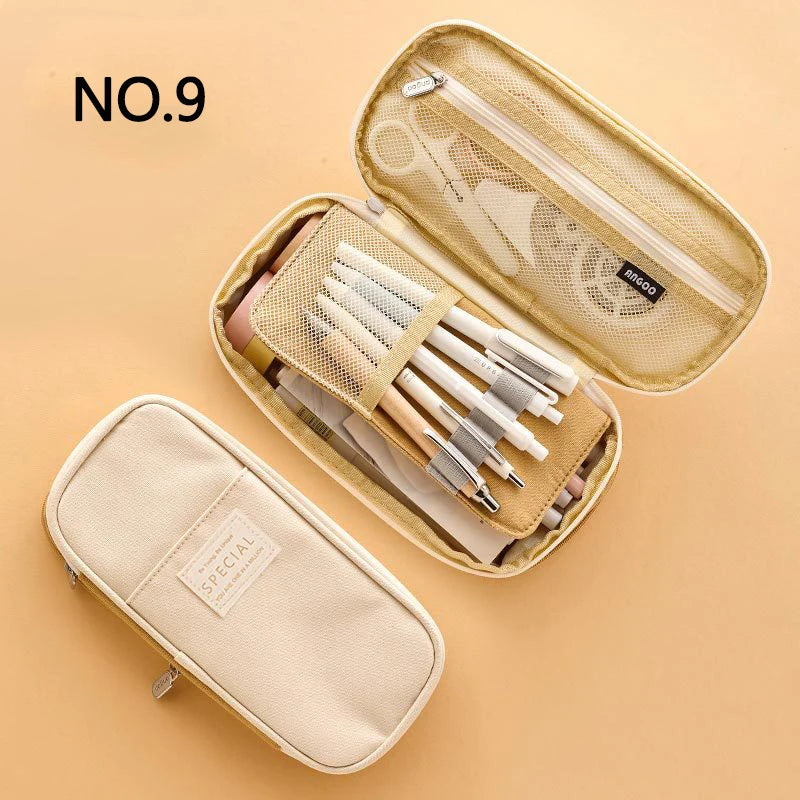 Creative Pencil Case Large Capacity Double Layers CPC Certification Safe Material School case Pouch Stationery for Girls