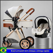 Multi-functional Baby Stroller 3 in1,Portable Baby Carriage,Fold Pram,High Landscape Stroller,Newborn stroller With Car-Seat