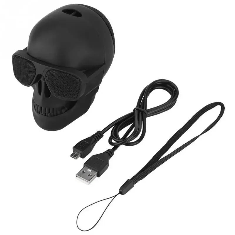 Wireless Bluetooth Skull Speaker Portablem Mini Larage Cool Stereo Sound Unique Enhanced Bass Speakers 5W Audio Music Player