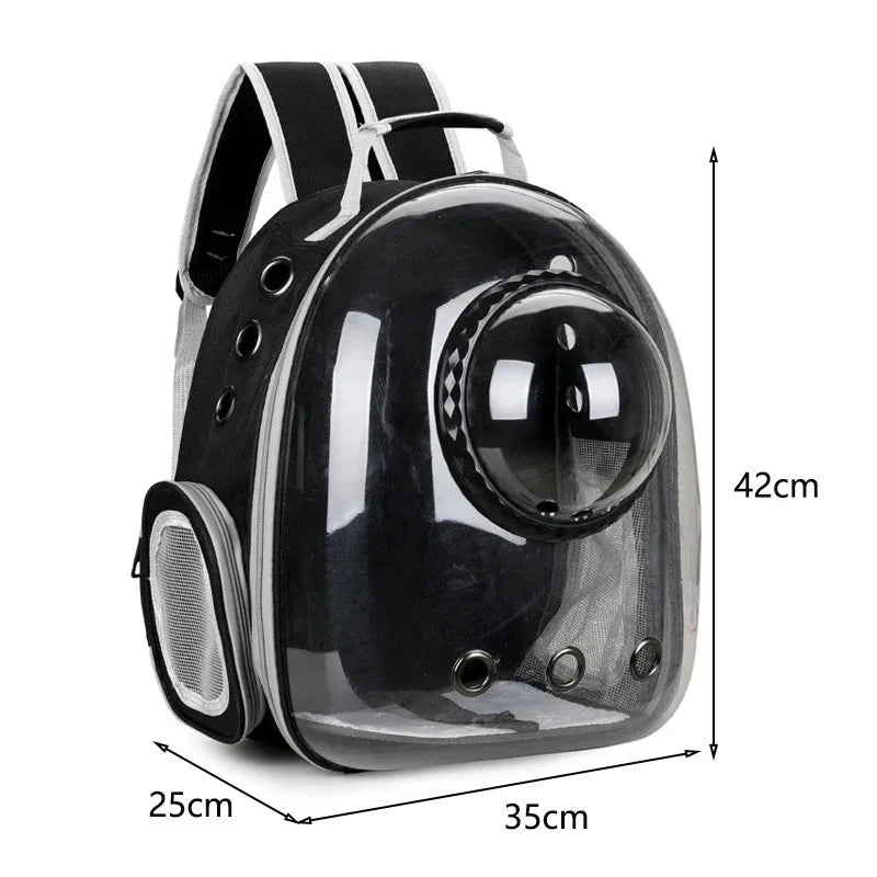Transparent Space Capsule Breathable Portable Pet Carrier Backpack Carrying Bag for Dog Cat Puppy